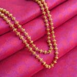 Necklace Short Antique Row Gajiri Peacock Mop With Cob Ruby