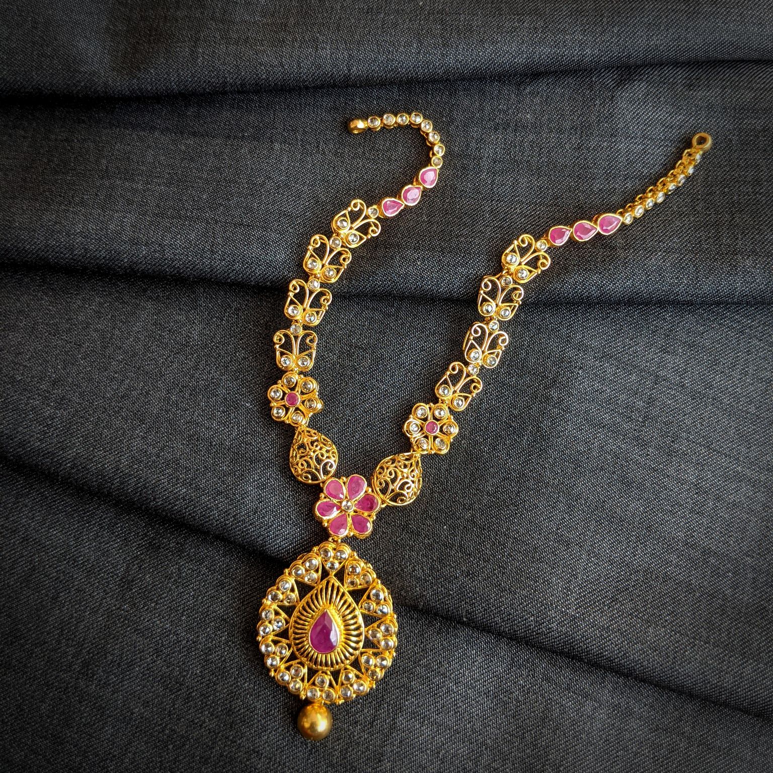 Uncut Diamond necklace | Fashionworldhub