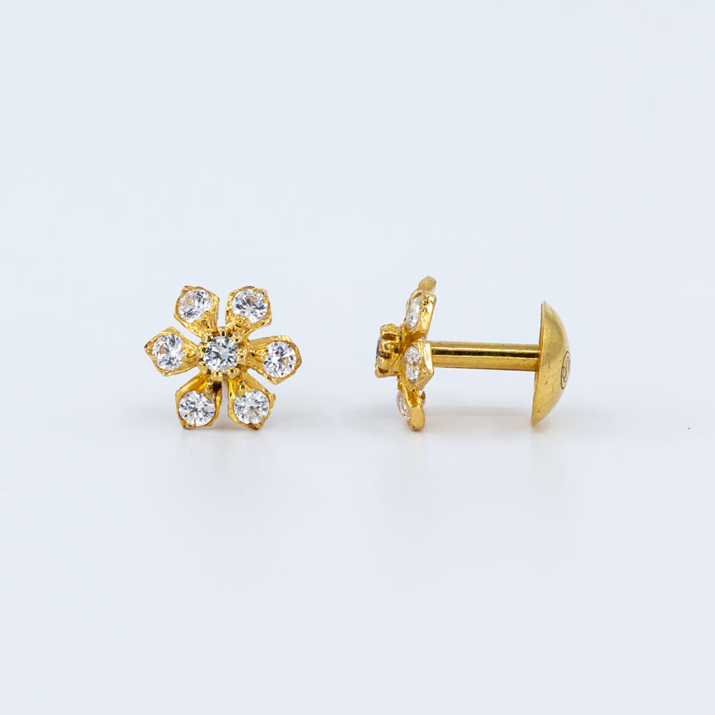 Louisiana Star Earrings-Gold – Olia Jewellery