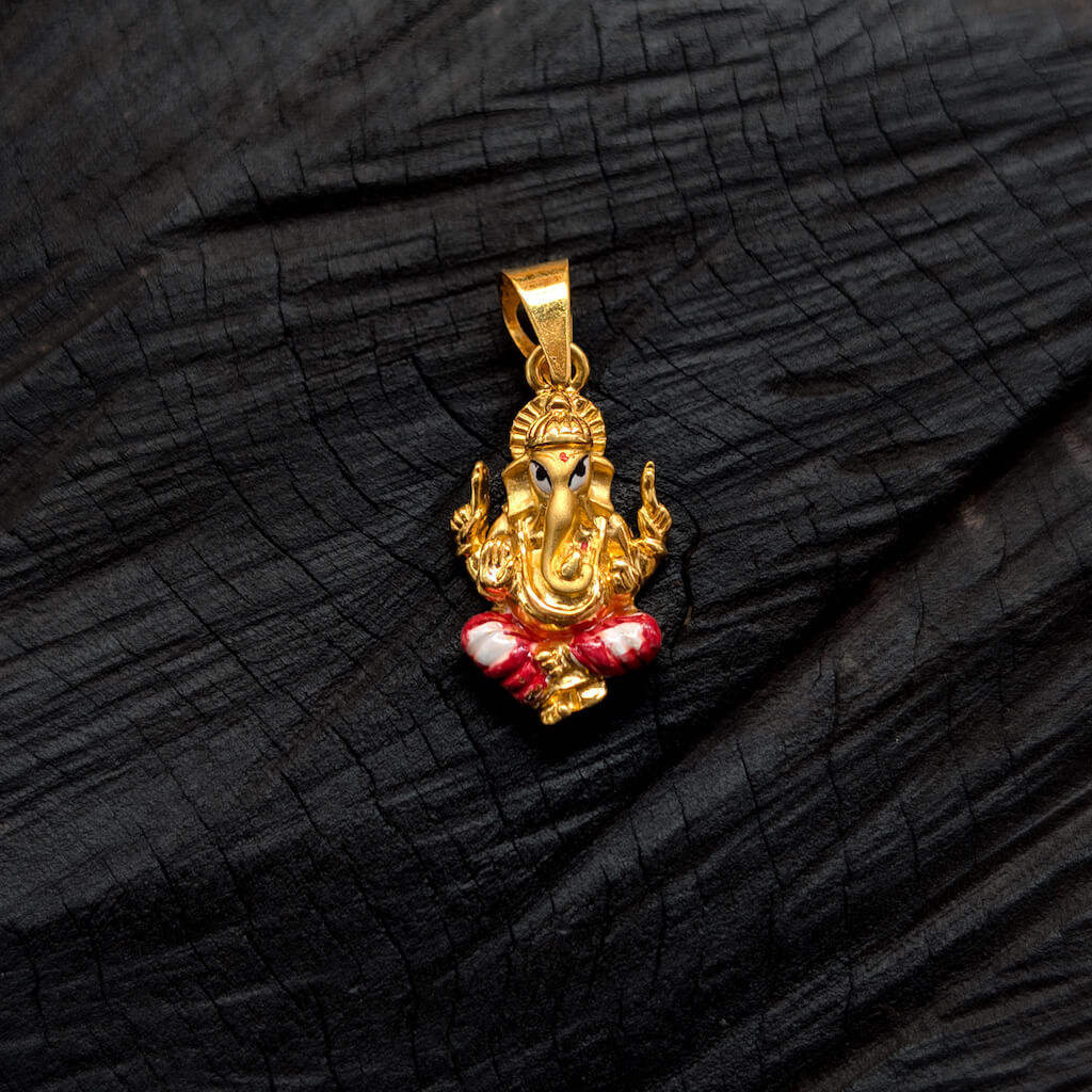 Pendant - SL - God - Ganesha - Enamel Pendant - SL - God - Ganesha - Enamel