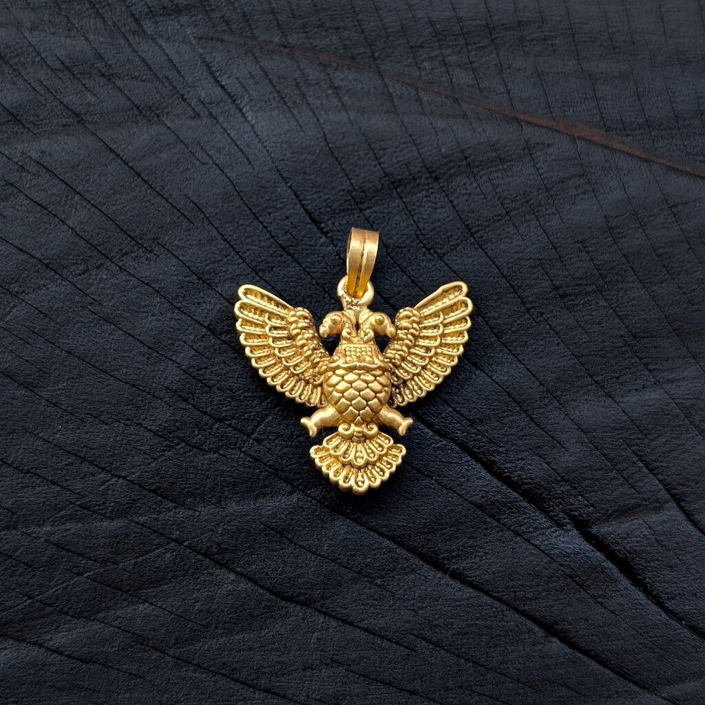 Pendant - SL - Antique EF Gandaberunda Pendant - SL - Antique EF Gandaberunda