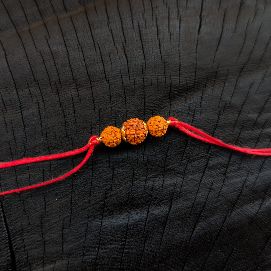 Rakhi Cum Pendant - Rudraksha Cap Sutti Rakhi Cum Pendant - Rudraksha Cap Sutti