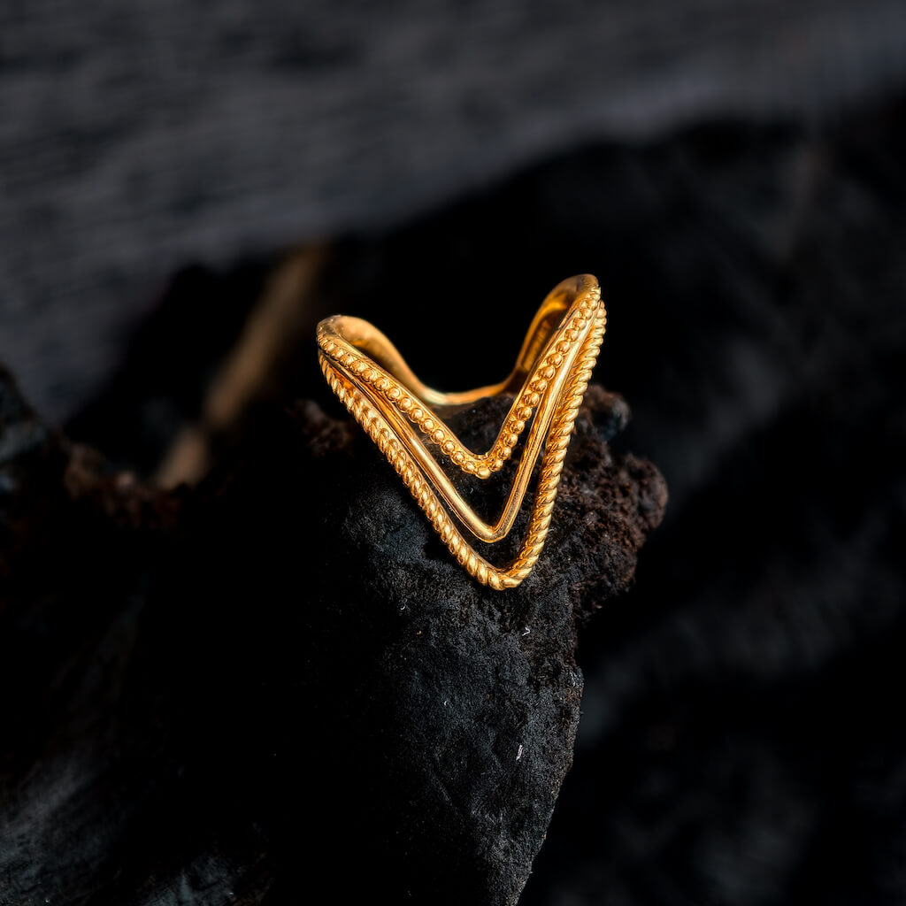 Ring - Vanki - Chevron Ring - Vanki - Chevron
