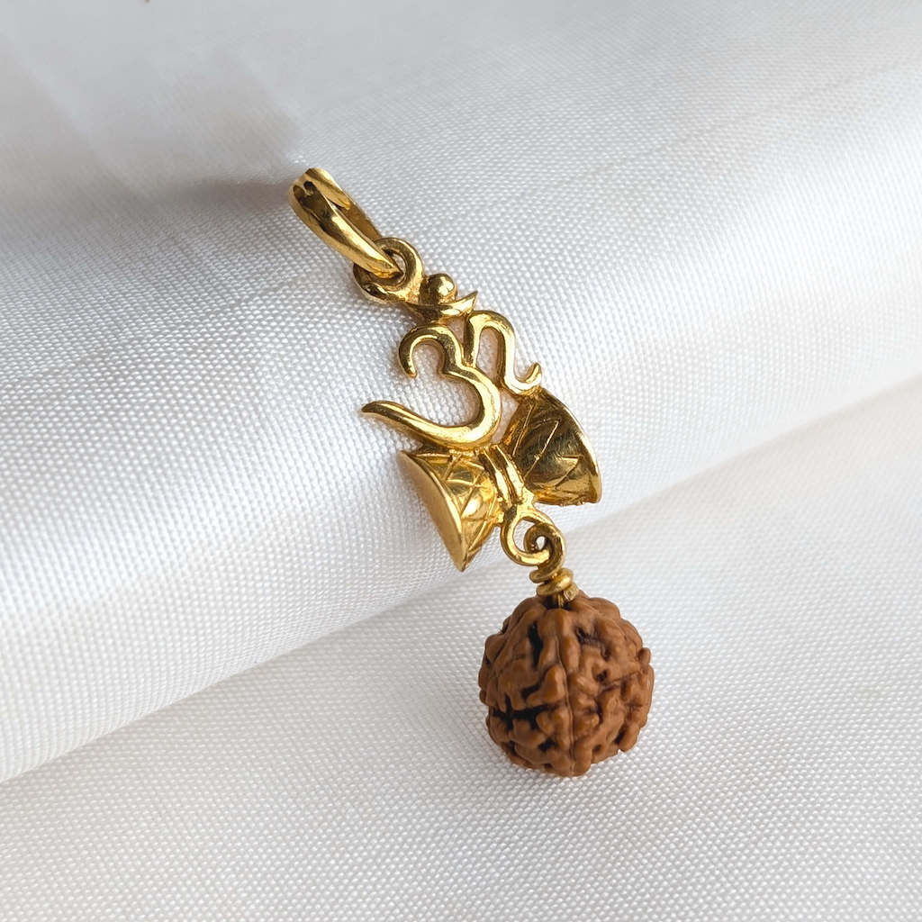 Pendant – SL – Om Damaru Rudraksh Hanging